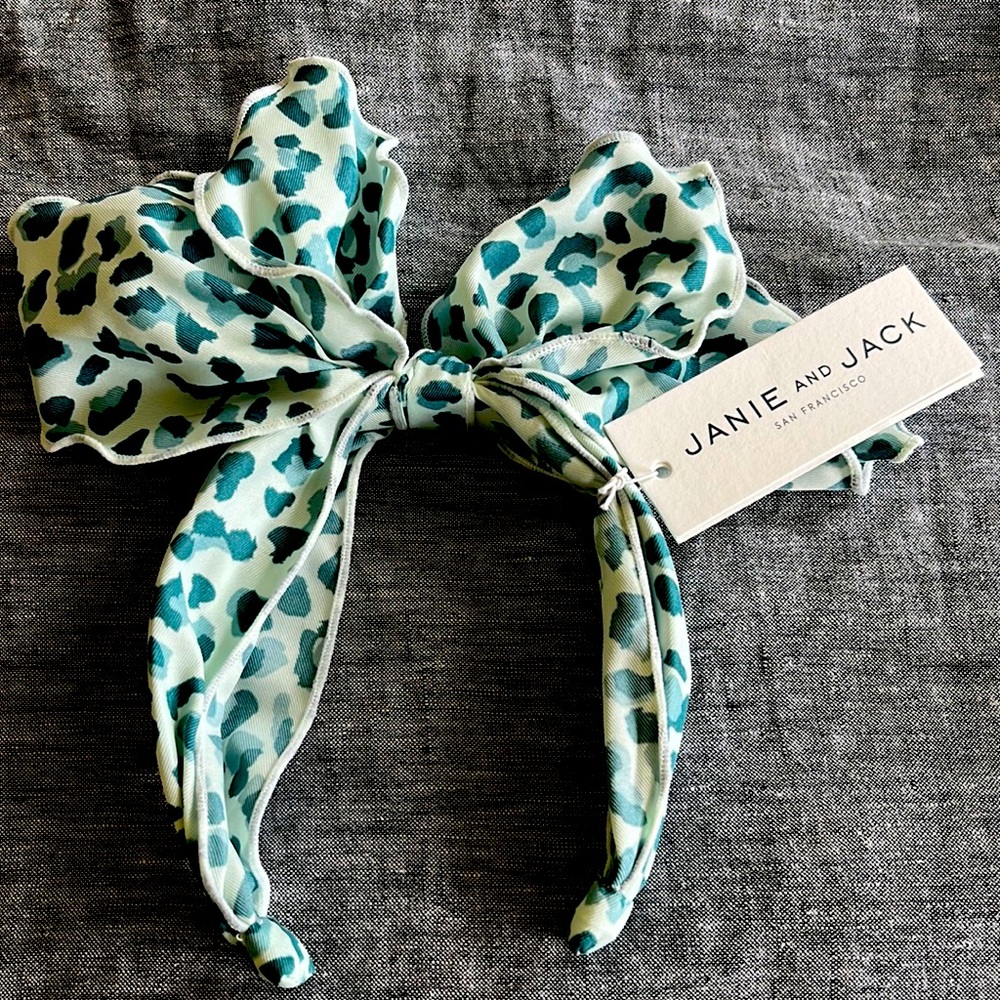 Janie and Jack toddler girls bow headband NWT